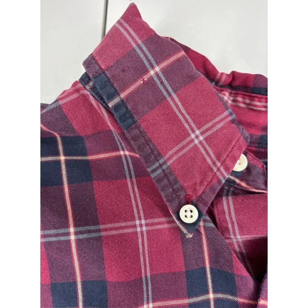 POLO By RALPH LAUREN BLAKE Shirt Long Sleeve Large Plaid DISTRESSED Read - Picture 6 of 9